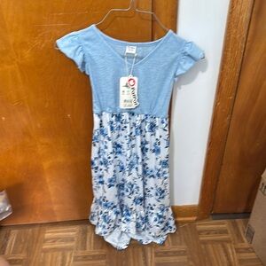 OshKosh B'gosh Blue Flutter Sleeve Sundress